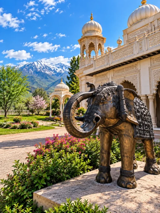 Spanish Fork, Utah, elephant, Sri Sri Radha Krishna