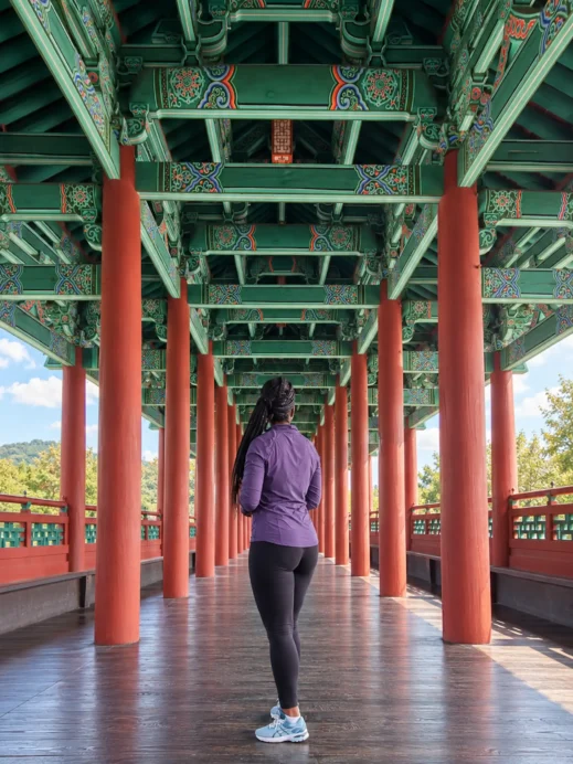 Stacey, Woljeonggyo Bridge, Gyeongju, South Korea