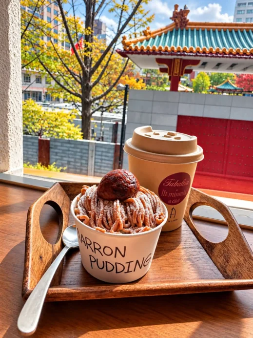 The Spot Fabulous, Myeondong, Seoul, pudding, window