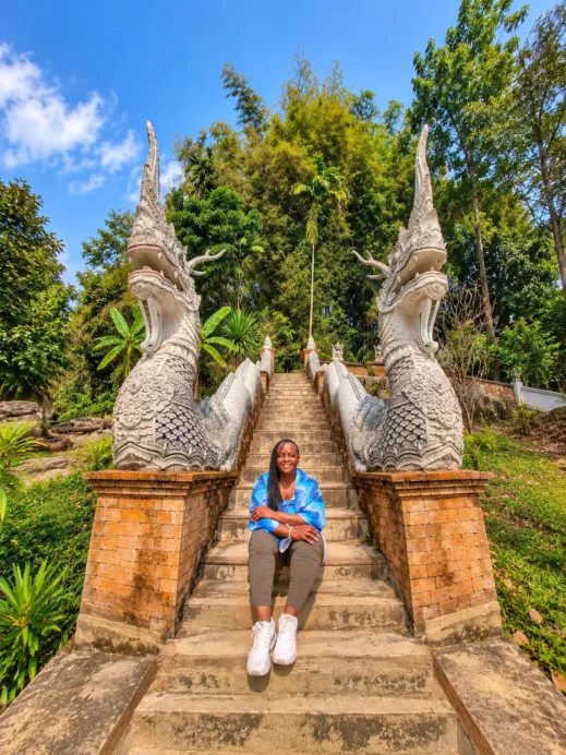 Wat Pha Lat, Stacey Naga, Staircase