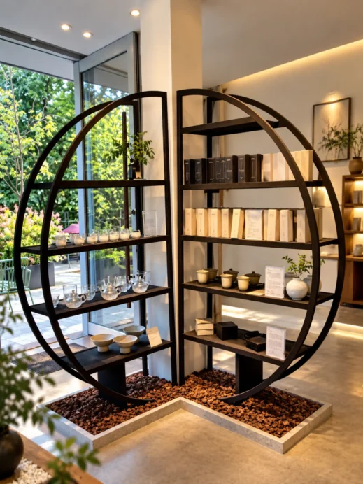 Cafe Au Fond du Bois tea display