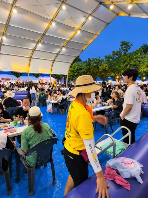 Chimac Festival, Daegu, tables in water