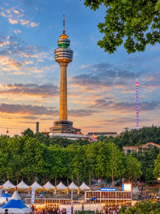 Chimac festival, Daegu, Tower, tents