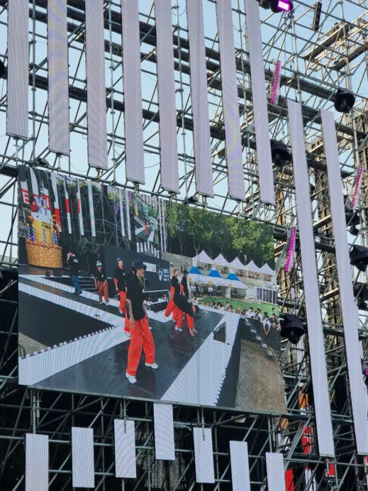 Chimac festival, Daegu, dance big screen
