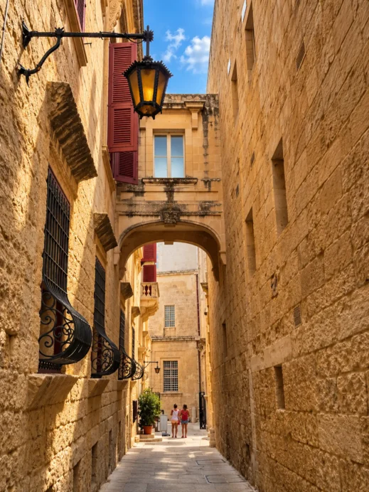 Malta, solo trip Alleyway Under the Arch 2
