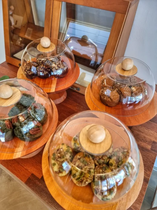 Minwoljae Cafe, glass containers, desserts