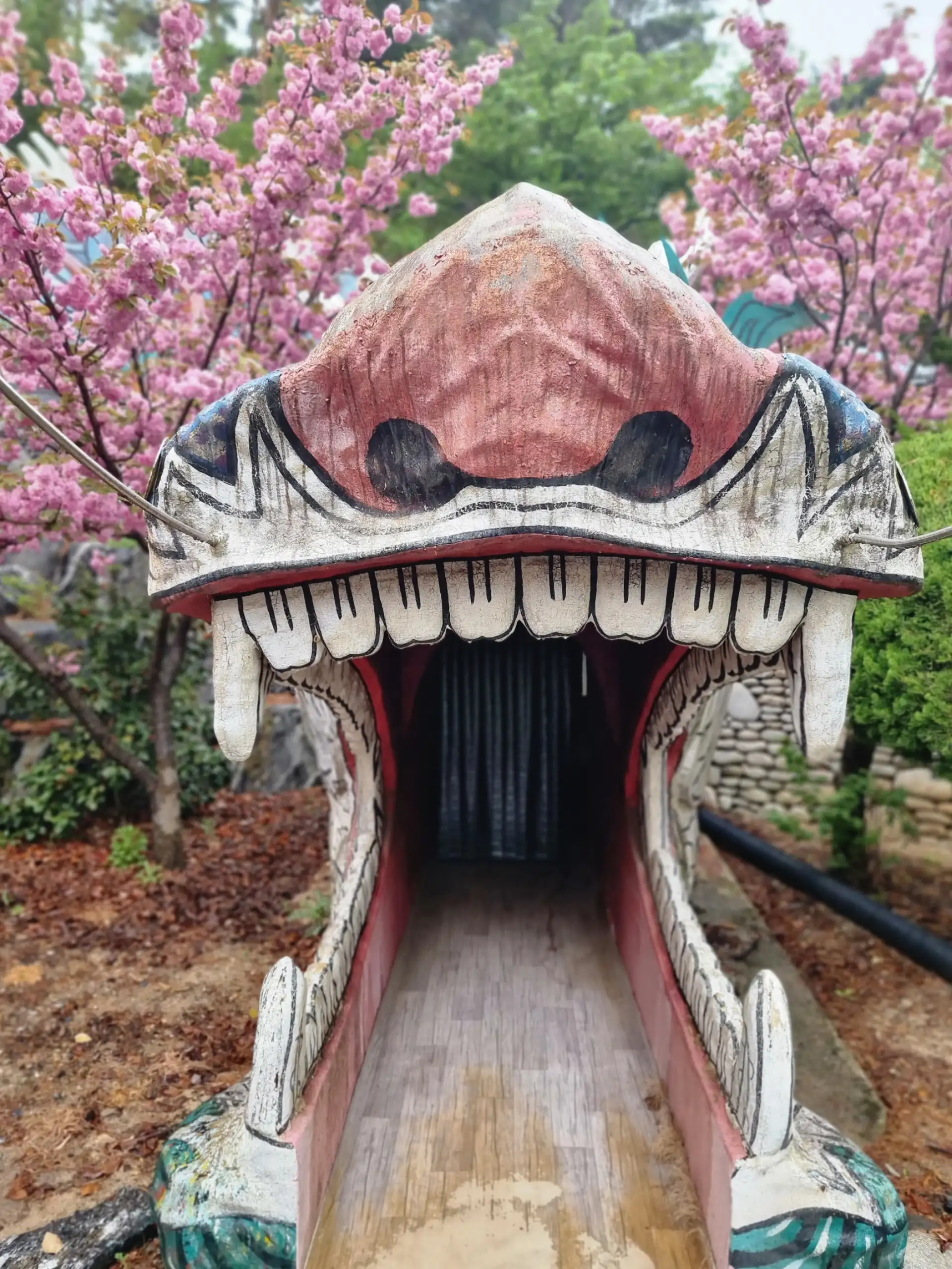 Pohang, Chilpodaewonsa Temple, dragon mouth