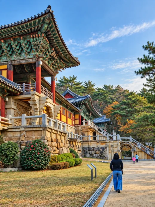 Stacey, Bulguksa Temple, Gyeongju, South Korea