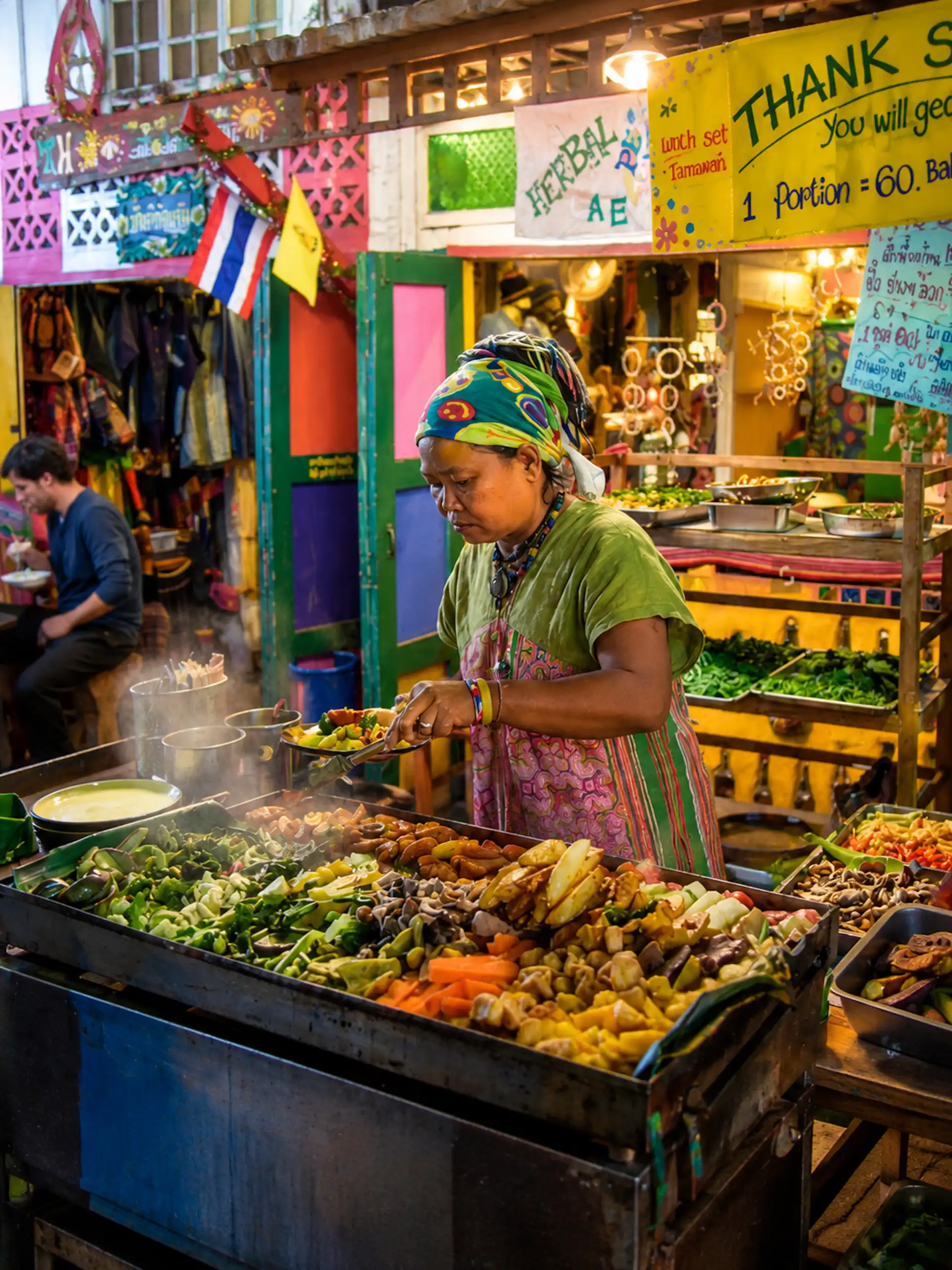 Pai Thailand food stall